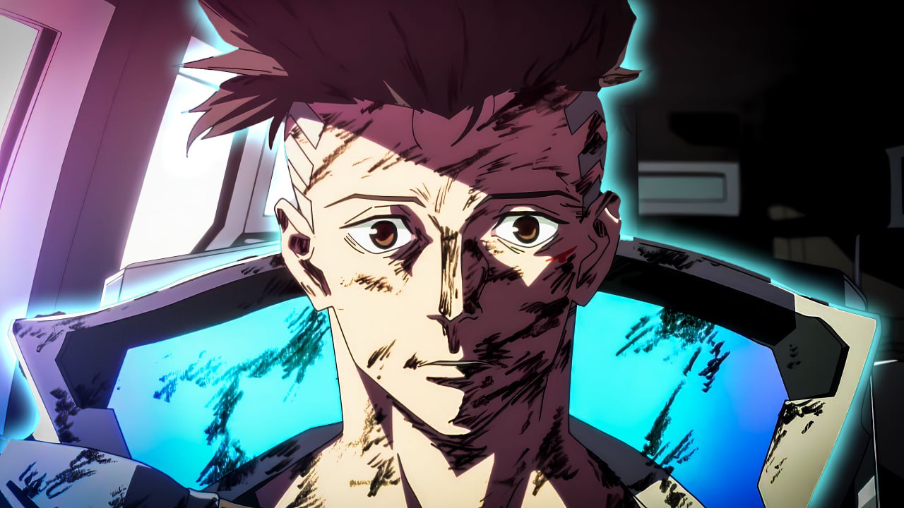 لوجو انمي عداء و حافه السايبربانك